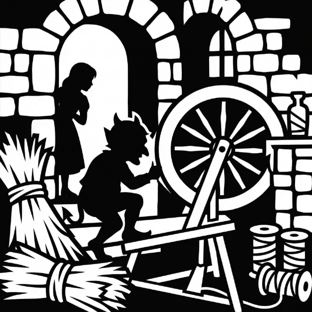 Finished silhouette: Rumpelstiltskin