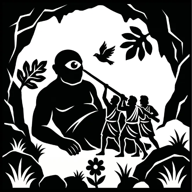Finished silhouette: The Cyclops